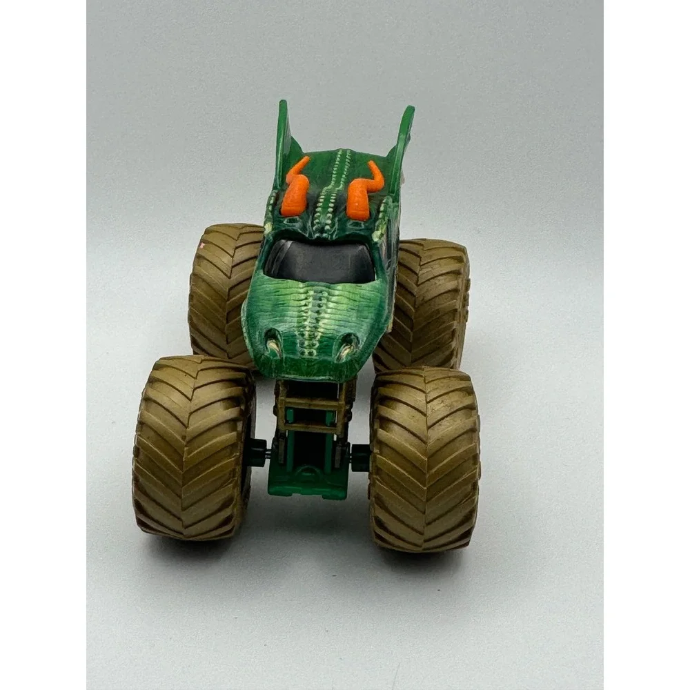 Monster Jam Dragon Truck Green‎ Orange Diecast Toy Vehicle